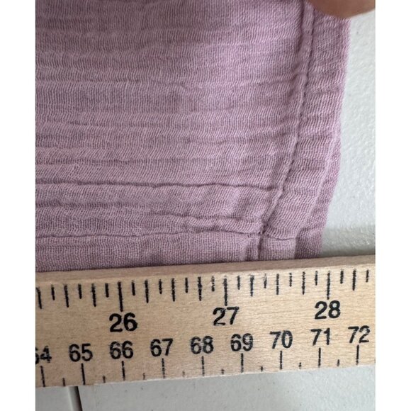 Salty Lemon Gauzy‎ crop top and wide pants set lilac beachy sz L - Picture 6 of 9